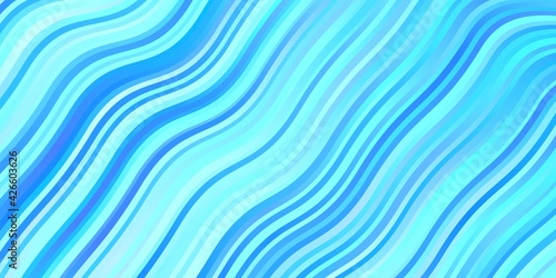 Light BLUE vector background with lines.