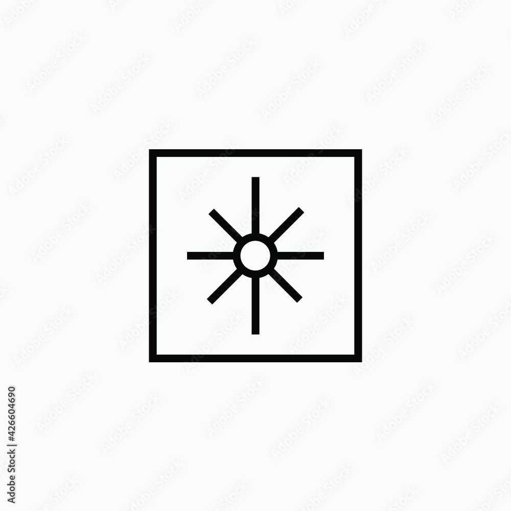 Abstract sun in frame illustration. Space moon star astronomy Planet eclipse abstract sun dark abstrak, vector, symbol, logo, icon, sign, Illustration Minimalist.