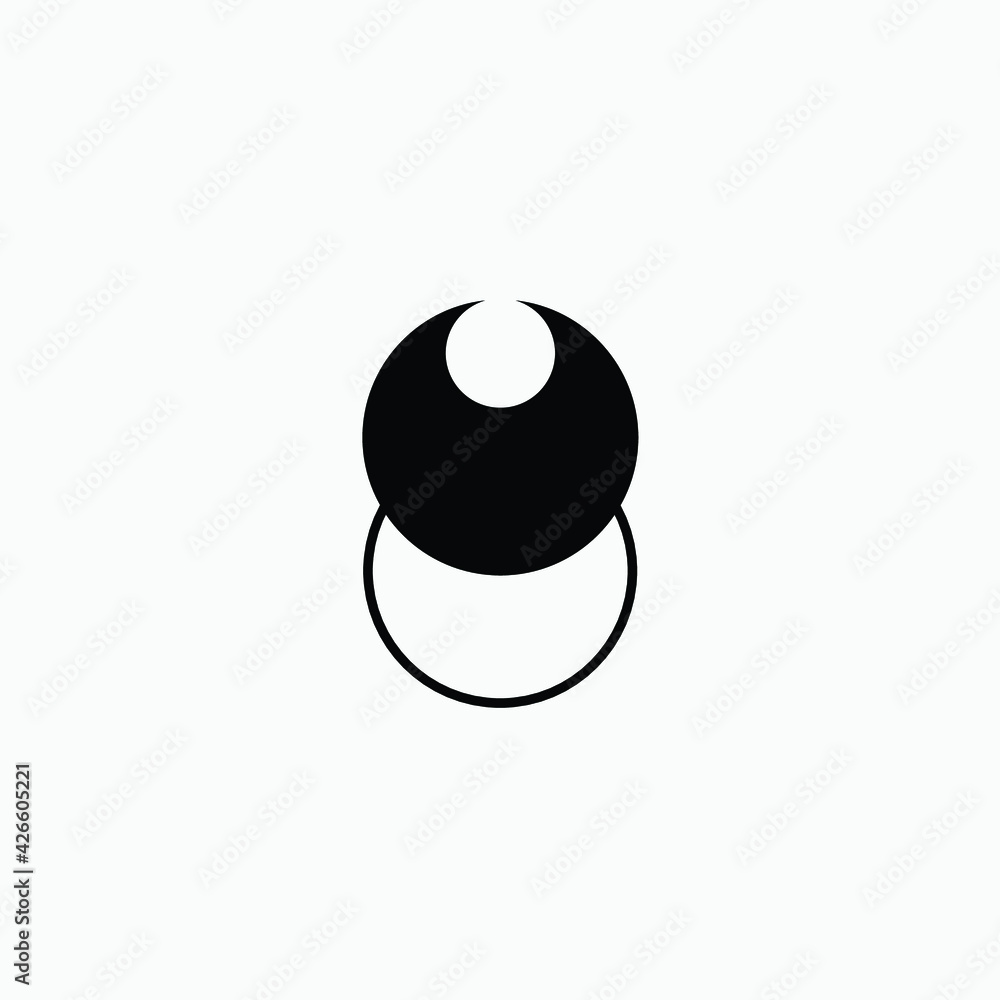 Abstract moon and sun logo. Space moon star astronomy Planet eclipse abstract sun dark abstrak, vector, symbol, logo, icon, sign, Illustration Minimalist. Abstract moon and sun logo. Space moon star astronomy Planet eclipse abstract sun dark abstrak, vector, symbol, logo, icon, sign, Illustration Minimalist.