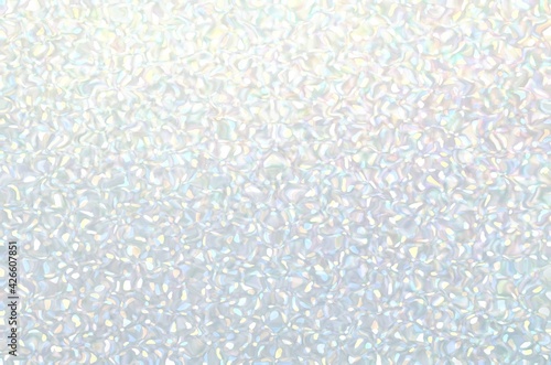Pastel iridescent sparkling ripples textured background. Light abstract graphic.
