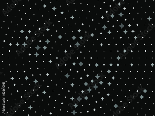 Geometric background with abstract stars, rhombus, vector illustration © annagolant