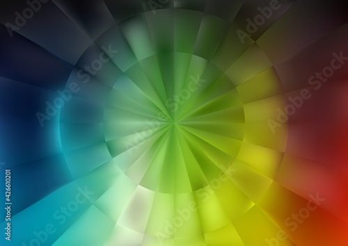Red Green and Blue Geometric Illusion Background