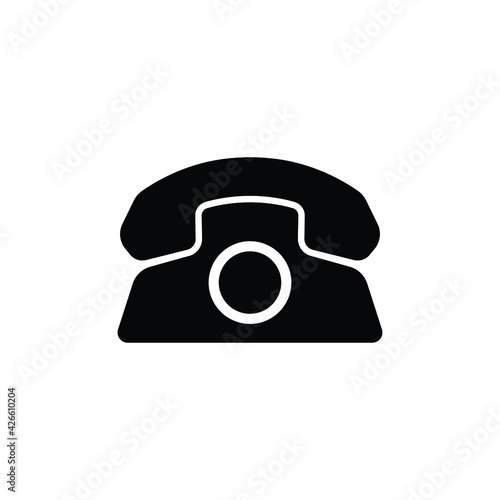 telephone logo icon design template