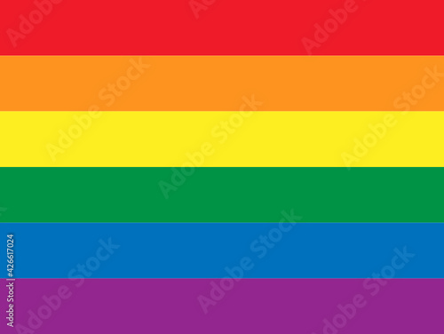 Rainbow flag icon LGBT community sign vector illustration.