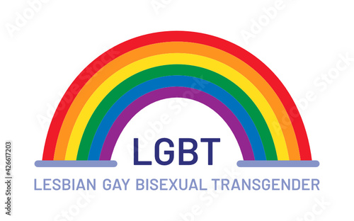 LGBT figures and heterosexual couple. Equality symbols. Love is love icon vector illustration. 