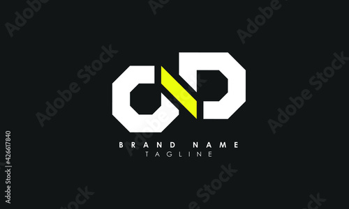 Alphabet letters Initials Monogram logo DO, OD, O and D