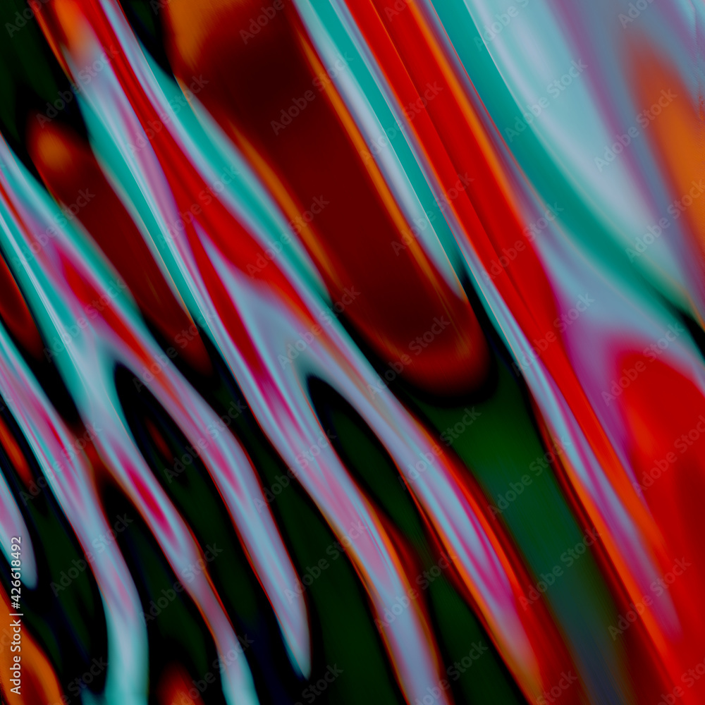 Iridescent vibrant liquid background texture. Fluid Colorful waves ...