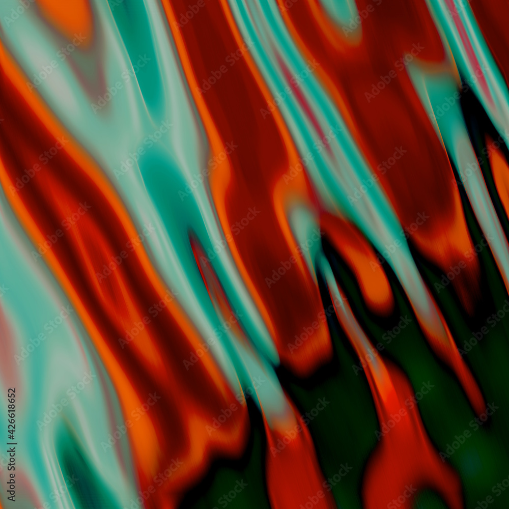 Iridescent vibrant liquid background texture. Fluid Colorful waves ...