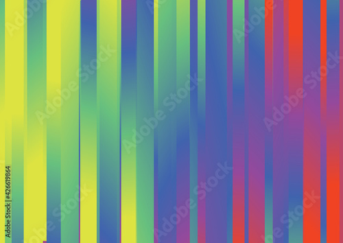 Red Yellow and Blue Gradient Parallel Vertical Stripes Background
