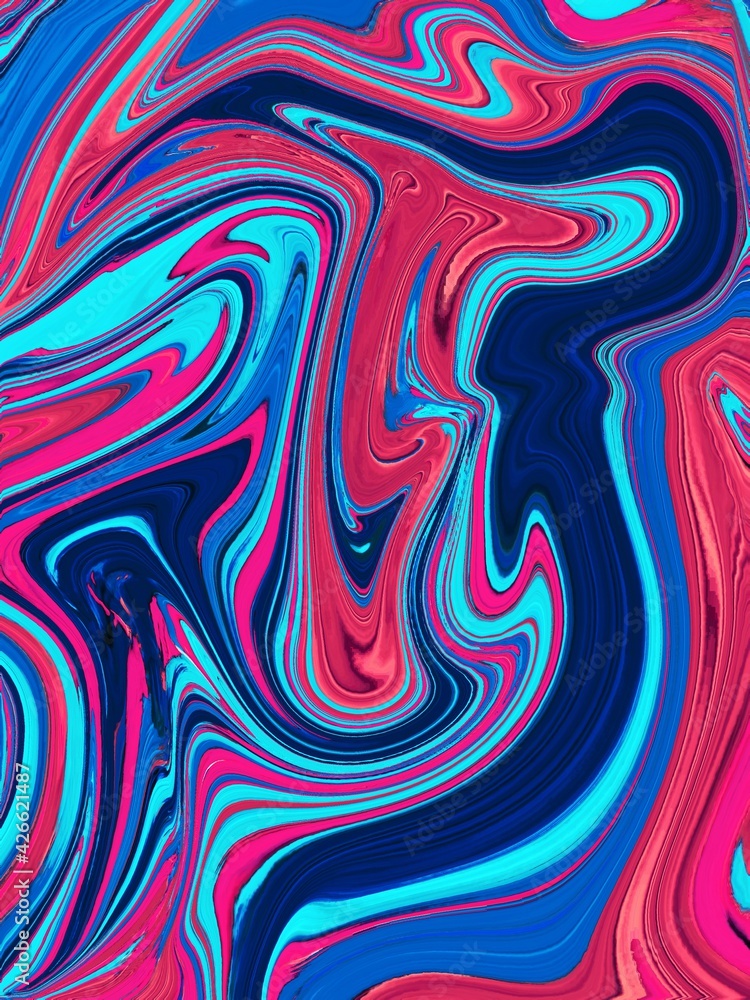 Fluid art texture. Liquid acrylic artwork with beautiful mixed paints. Background with abstract swirling paint effect. Can be used for interior poster. Trendy designs colours. Digital art illustration Fluid art texture. Liquid acrylic artwork with beautiful mixed paints. Background with abstract swirling paint effect. Can be used for interior poster. Trendy designs colours. Digital art illustration
