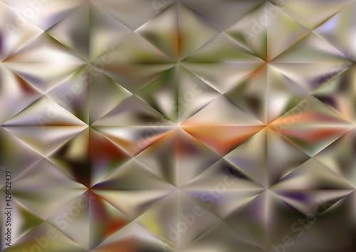 Brown and Green Triangle Background