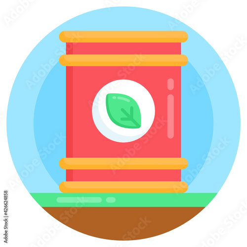 
Well designed eco fuel flat rounded icon is editable and easy to use 

