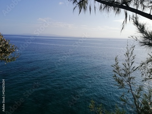 view of the ocean from an island