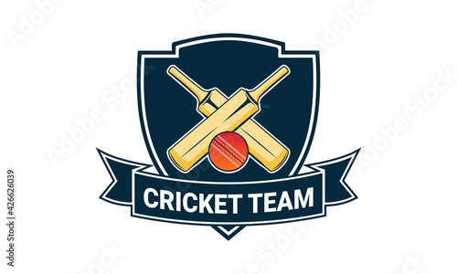 Cricket league logo. Creative cricket icon logo vector.	