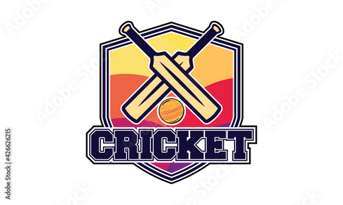Cricket league logo. Creative cricket icon logo vector.	