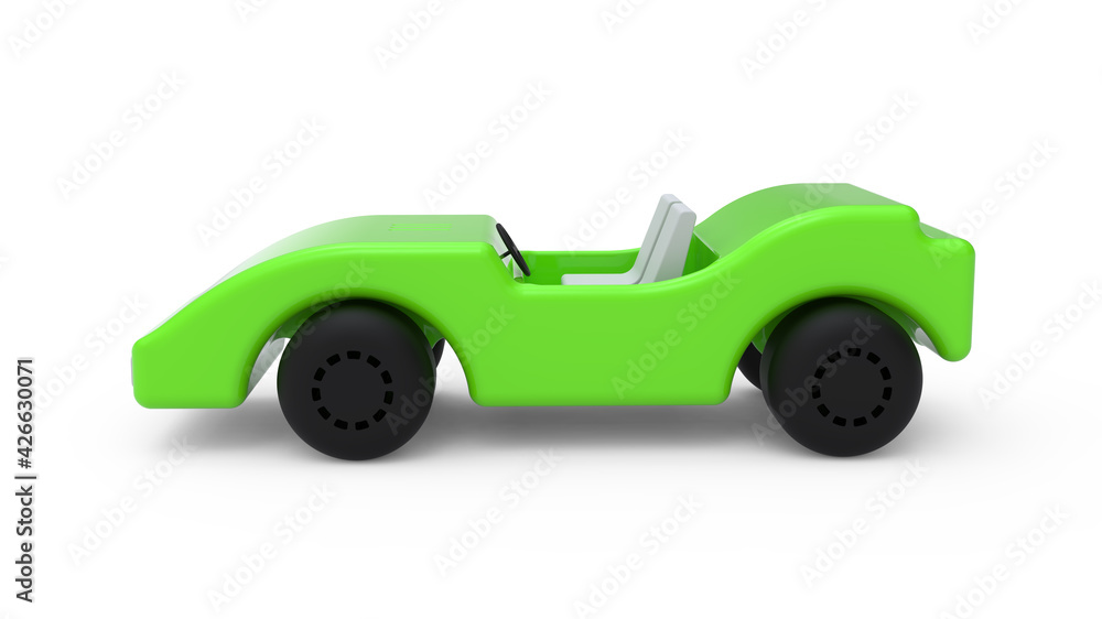 green toy car