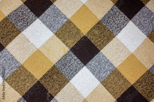 plaid yellow brown square background © Prikhodko