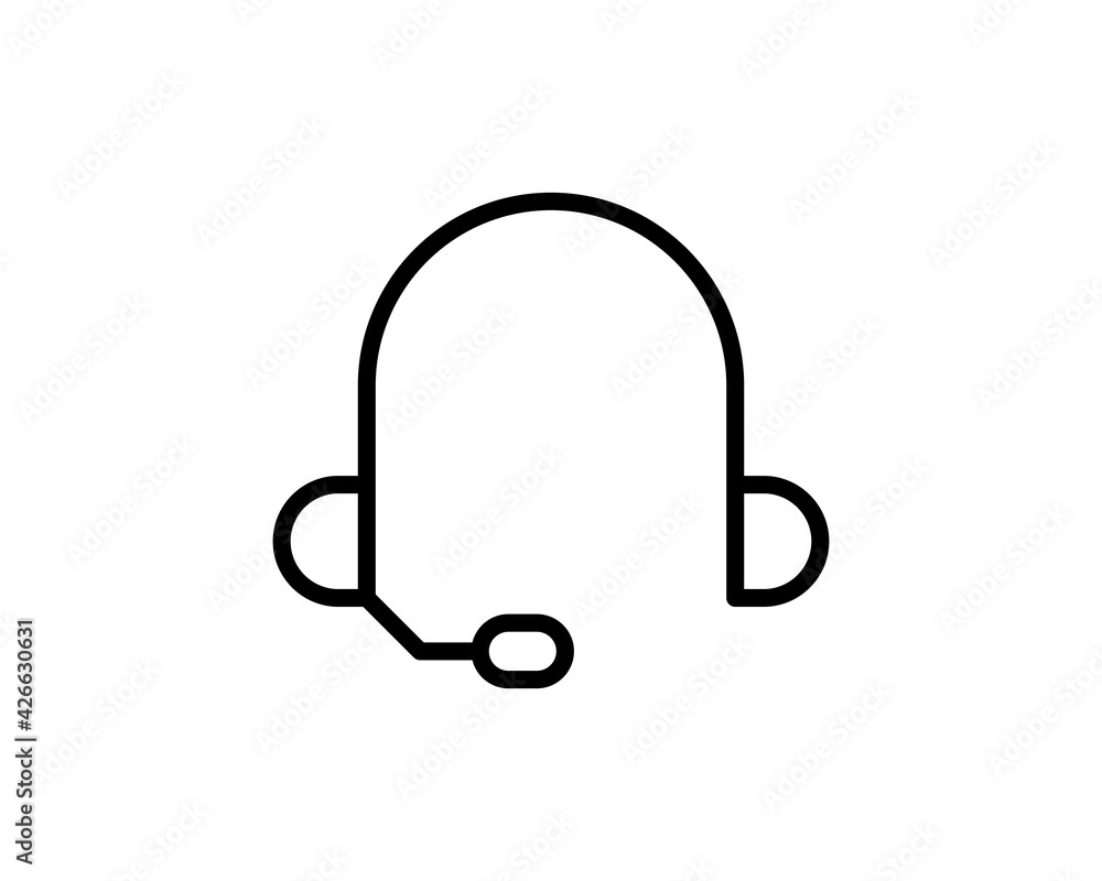 Headset Icon. Professional, pixel perfect icons optimized for both large and small resolutions. EPS 10 format Headset Icon. Professional, pixel perfect icons optimized for both large and small resolutions. EPS 10 format