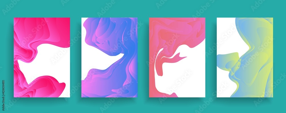 Liquid color background design. Futuristic design posters Liquid color background design. Futuristic design posters