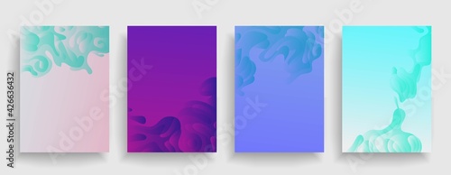 Liquid color background design. Futuristic design posters