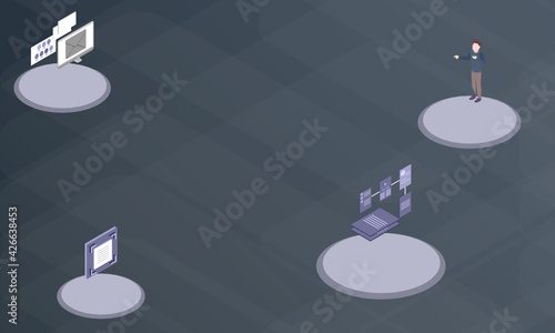 Brainstorming concept on abstract design