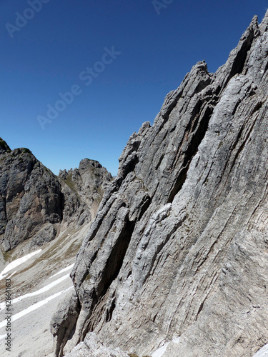 Freiungen long distance trail, mountain hiking in Tyrol, Austria photo