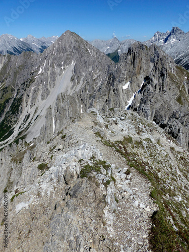 Freiungen long distance trail, mountain hiking in Tyrol, Austria photo