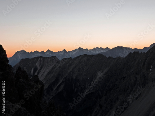 Freiungen long distance trail, mountain hiking in Tyrol, Austria