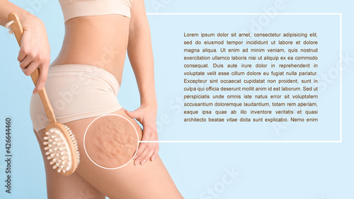 Woman with anti-cellulite m...