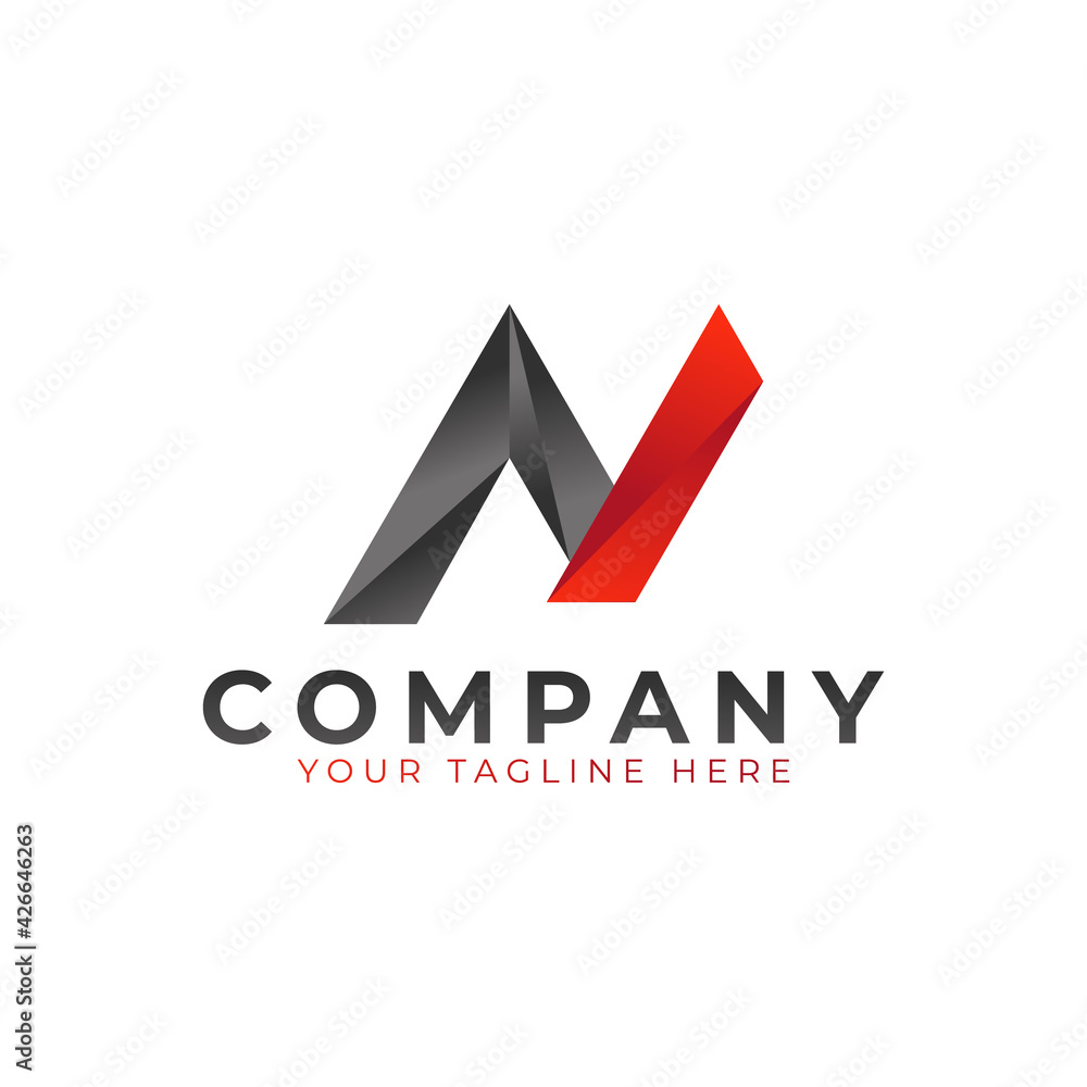Creative Initial Letter N Logo Design. Black and Red Geometric Arrow Shape Low Poly Style. Usable for Business and Branding Logos. Flat Vector Logo Design Ideas Template Element. Eps10 Vector Creative Initial Letter N Logo Design. Black and Red Geometric Arrow Shape Low Poly Style. Usable for Business and Branding Logos. Flat Vector Logo Design Ideas Template Element. Eps10 Vector