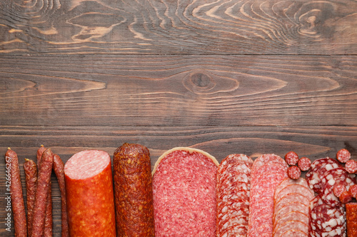Assorted salami and sausage...