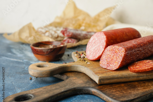Sliced salami and pepperoni...
