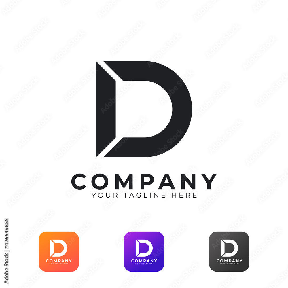 Creative Abstract Initial Letter D Logo Modern and Elegant. Black Geometric Shape Arrow Style. Usable for Business and Branding Logos. Flat Vector Logo Design Ideas Template Element. Eps10 Vector Creative Abstract Initial Letter D Logo Modern and Elegant. Black Geometric Shape Arrow Style. Usable for Business and Branding Logos. Flat Vector Logo Design Ideas Template Element. Eps10 Vector