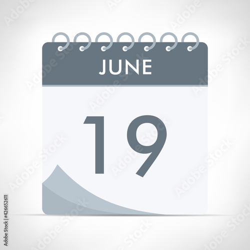 June 19 - Calendar Icon