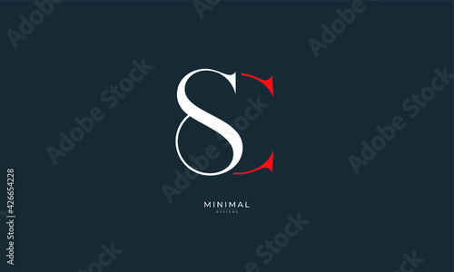 Alphabet letter icon logo SC