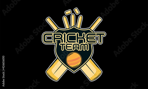 Cricket league logo. Creative cricket icon logo vector.