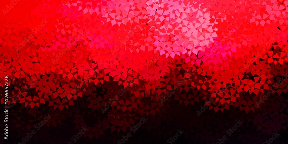 Dark pink, red vector background with polygonal forms. Dark pink, red vector background with polygonal forms.