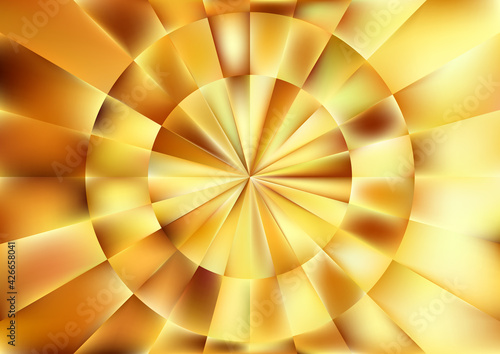 Abstract Orange Geometric Illusion Background Vector