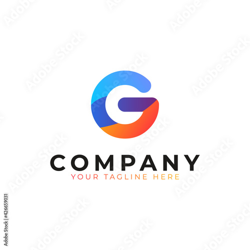 Letter G Logo Liquid. Colorful Motion Shape with Modern Flow Waves Logo. Usable for Business and Branding Logos. Flat Vector Logo Design Ideas Template Element. Eps10 Vector