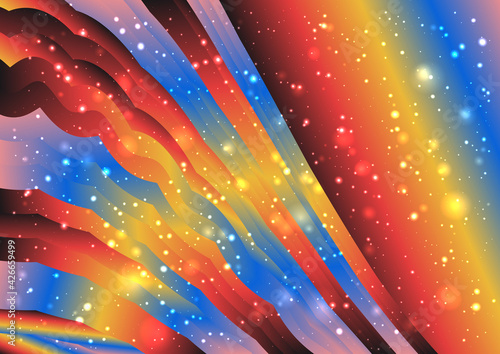 Red Yellow and Blue Gradient Background