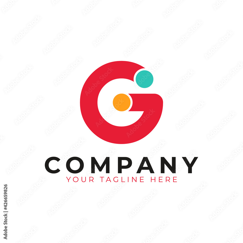 Creative Abstract Initial Letter G Logo. Colorful Rounded Line with Dots. Usable for Business and Branding Logos. Flat Vector Logo Design Ideas Template Element. Eps10 Vector Creative Abstract Initial Letter G Logo. Colorful Rounded Line with Dots. Usable for Business and Branding Logos. Flat Vector Logo Design Ideas Template Element. Eps10 Vector