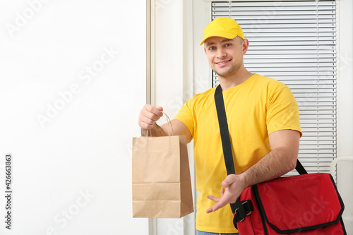 Courier of food delivery se...