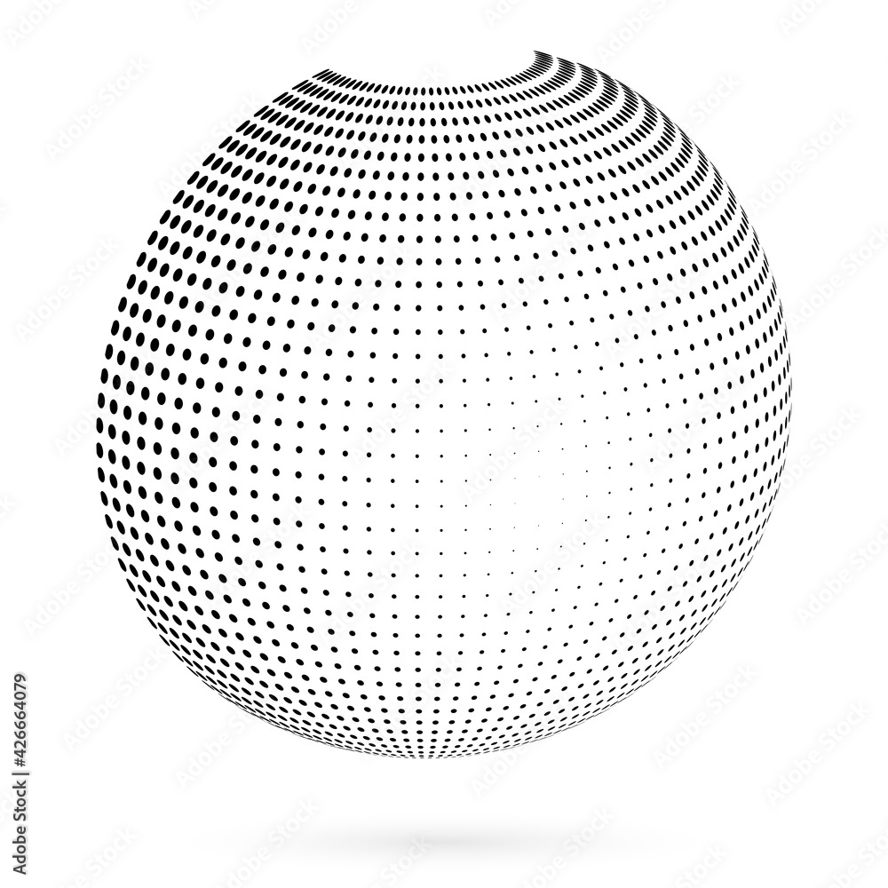 3D decorative balls with chess dot spheres isolated on white. Vector illustration EPS10. Design elements for your advertising flyer, presentation template, brochure layout, book cover.