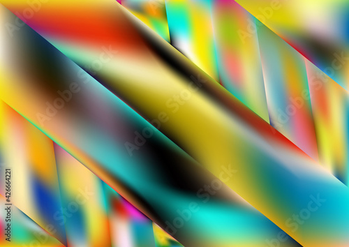 Shiny Red Yellow and Blue Background Graphic