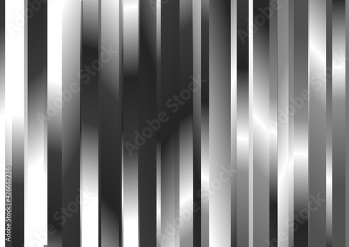 Parallel Vertical Stripes Grey Gradient Background Vector