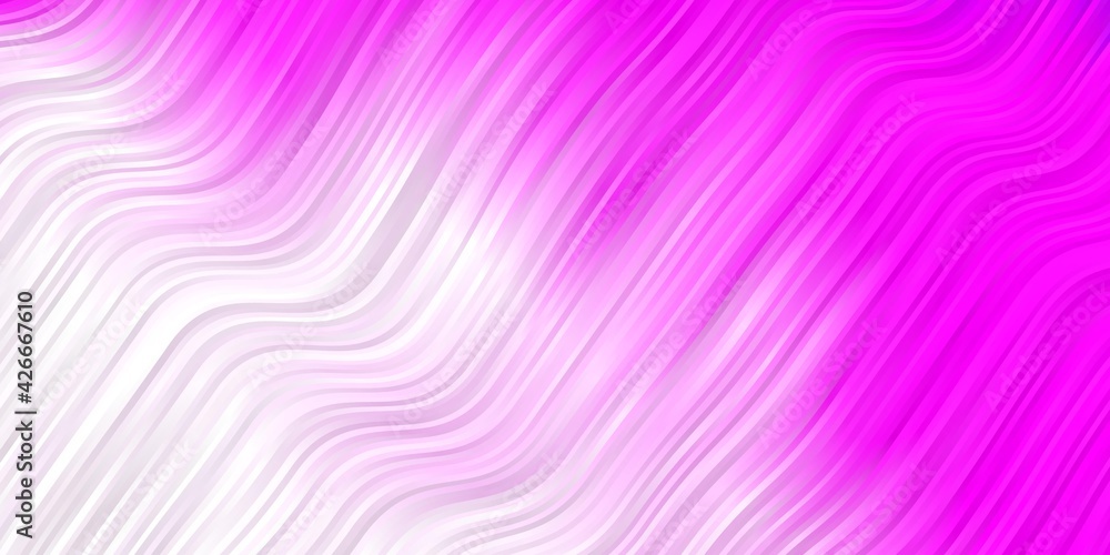 Light Pink vector pattern with lines.