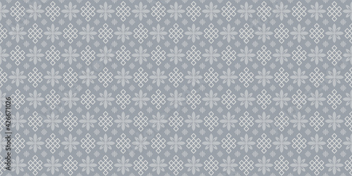 Background pattern with geometric and decorative elements gray background, wallpaper. Seamless pattern, texture for your design. Vector illustration 