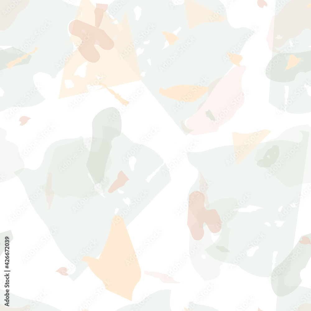 Terrazzo seamless pattern. Pastel  venetian