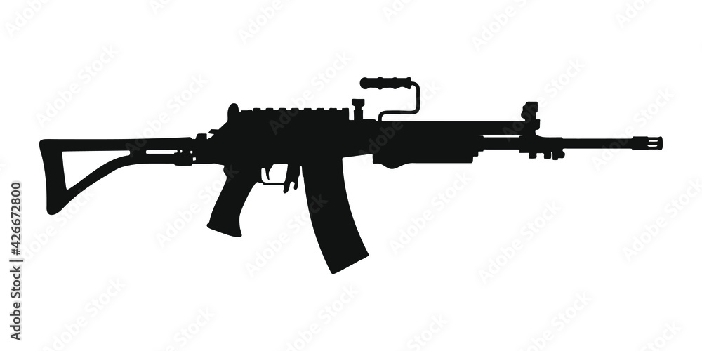 assault rifle silhouette 