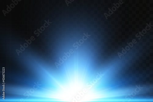 Light flare special effect. vector illustration.